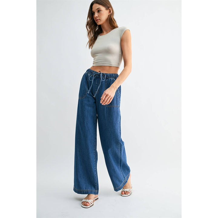 HIGH-RISE WIDE LEG JOGGER