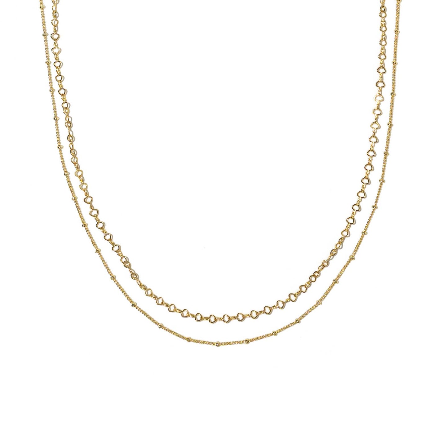 18K Gold Satellite Layered Choker