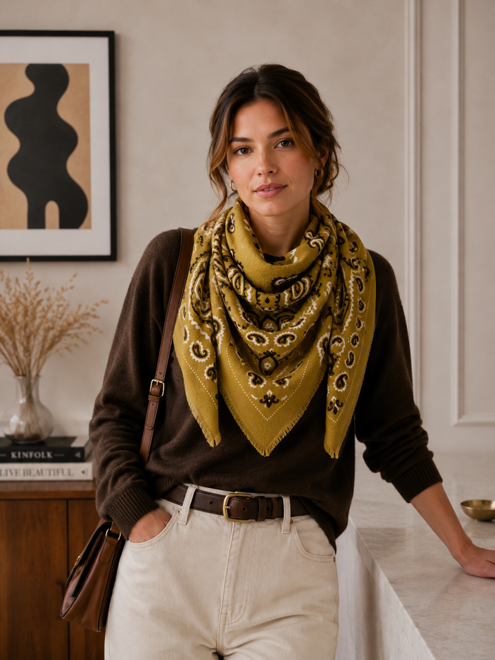 Woolen Square Scarf