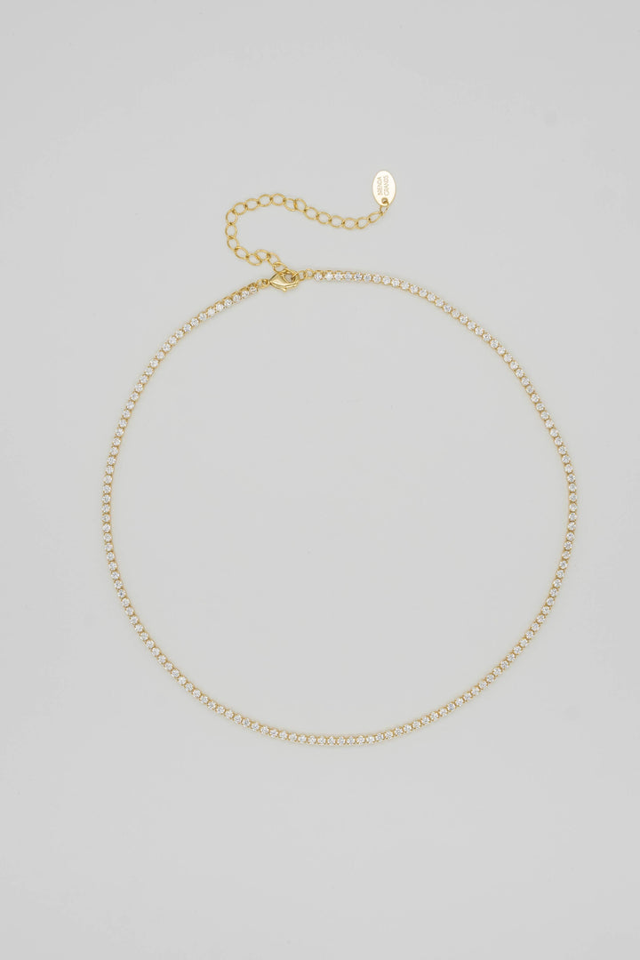 18K Gold Plated Tennis Choker