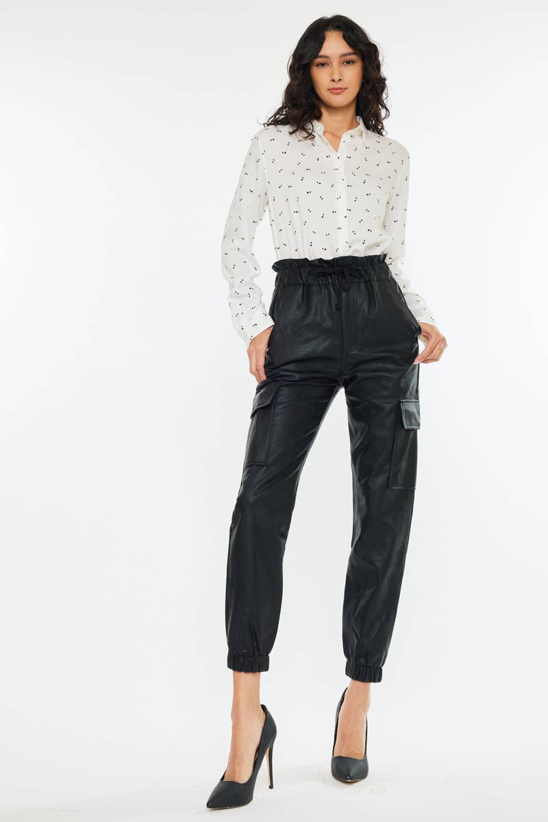 Vegan Leather Jogger