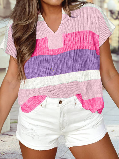 Crochet V Neck Half Sleeve Boho Floral Blouse