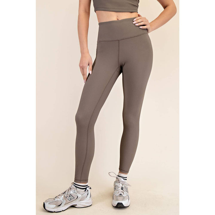 HIGH WAIST RIBBED LEGGINGS