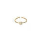 18K Gold Plated Adjustable Initial Ring