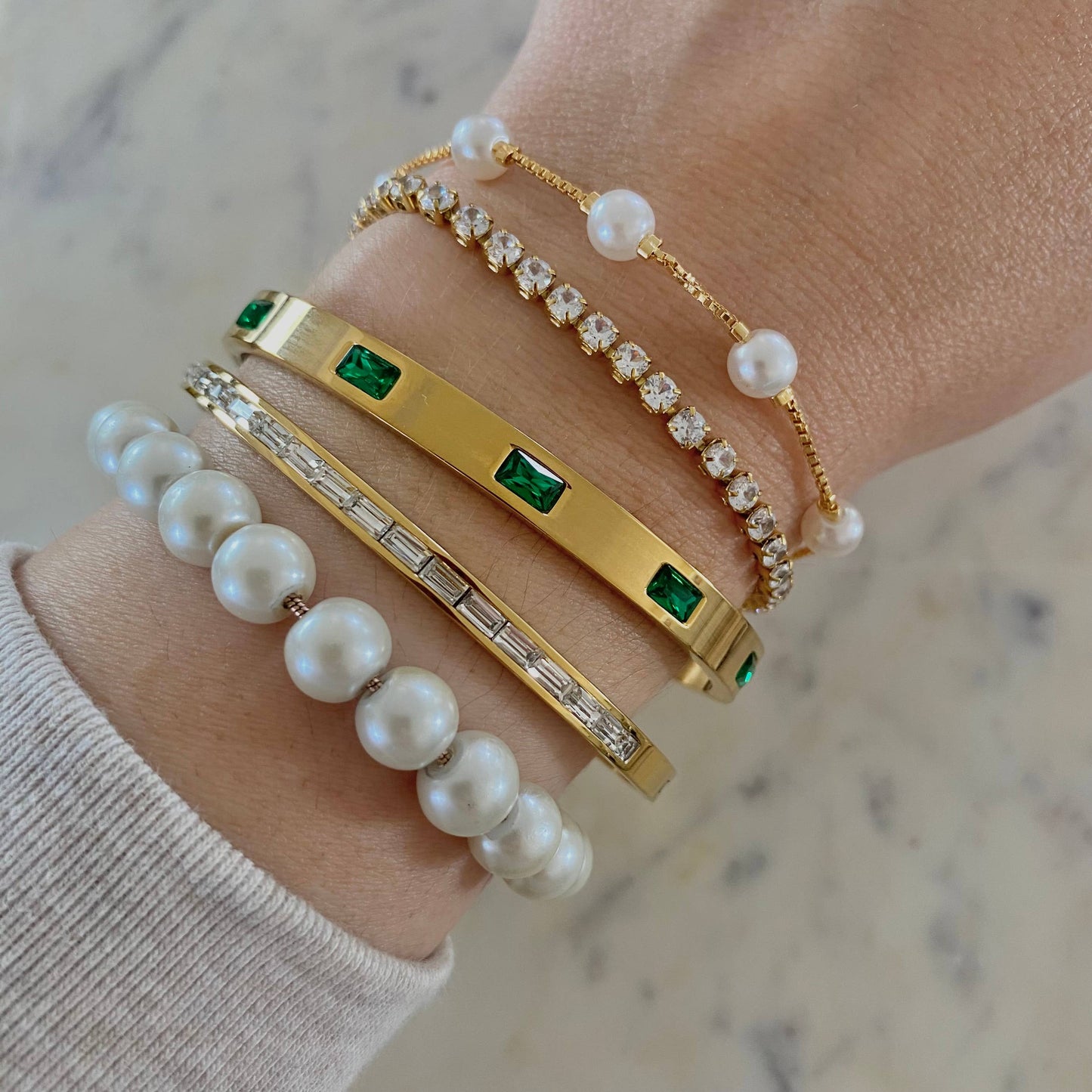 Clear Glass Bangle
