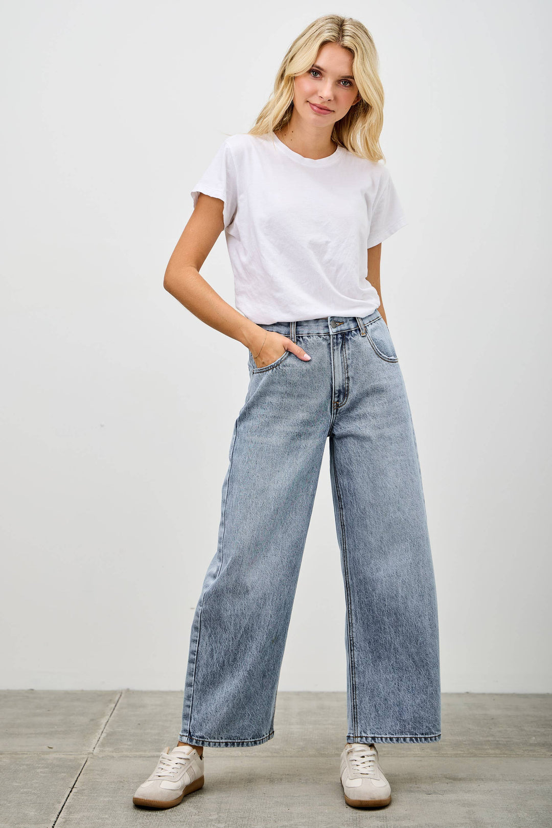 High Rise Denim Barrel