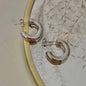 Silver bold  hoops