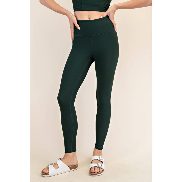 HIGH WAIST RIBBED LEGGINGS