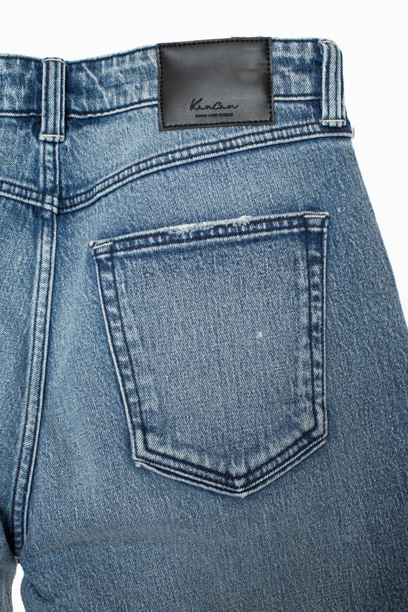 Men’s Stone Wash Straight Leg Jean
