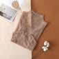 Semi Sheer Mesh Floral Lace Layering Top