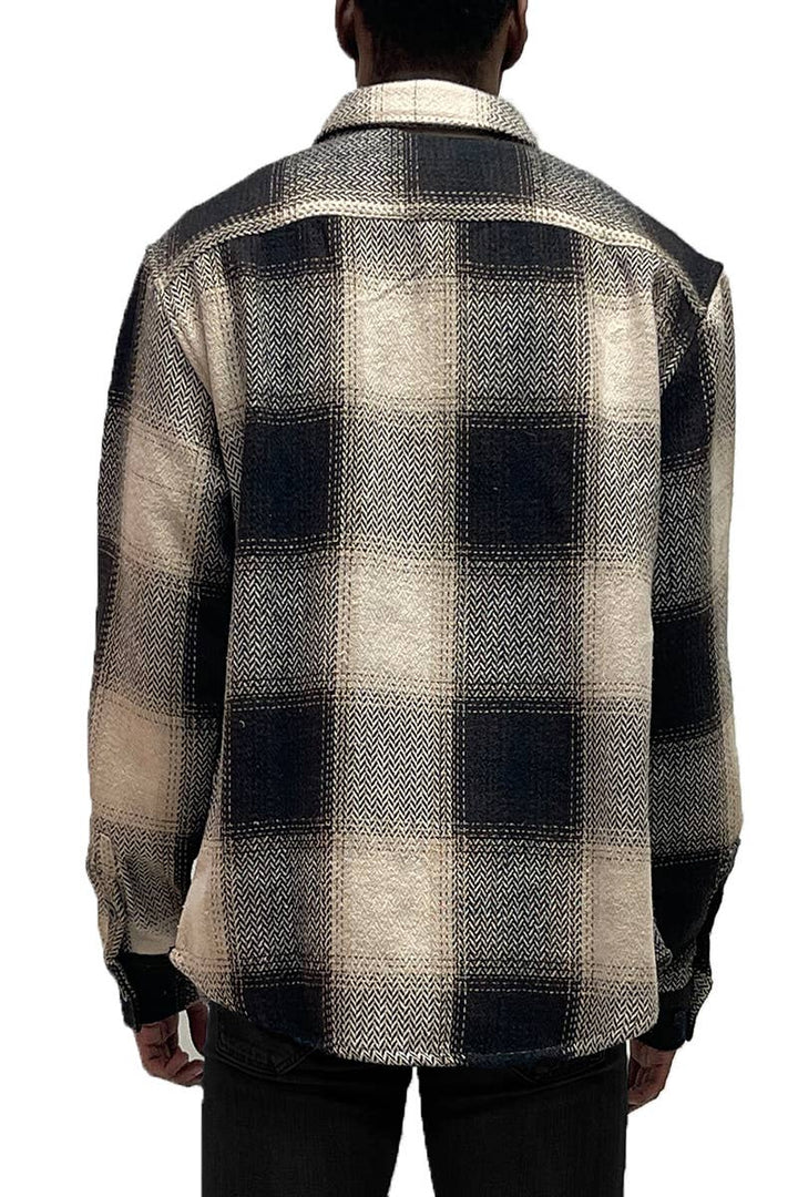 Unisex Flannel Shirt Jacket Shacket Long Sleeve