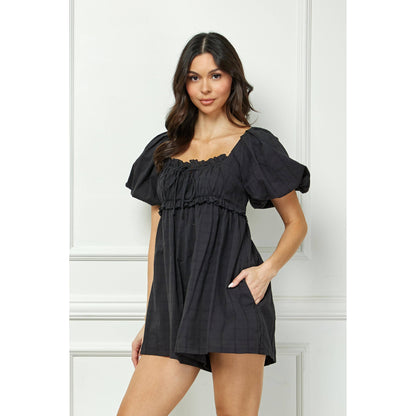 Puff Sleeve Romper