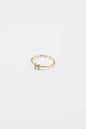 18K Gold Plated Adjustable Initial Ring