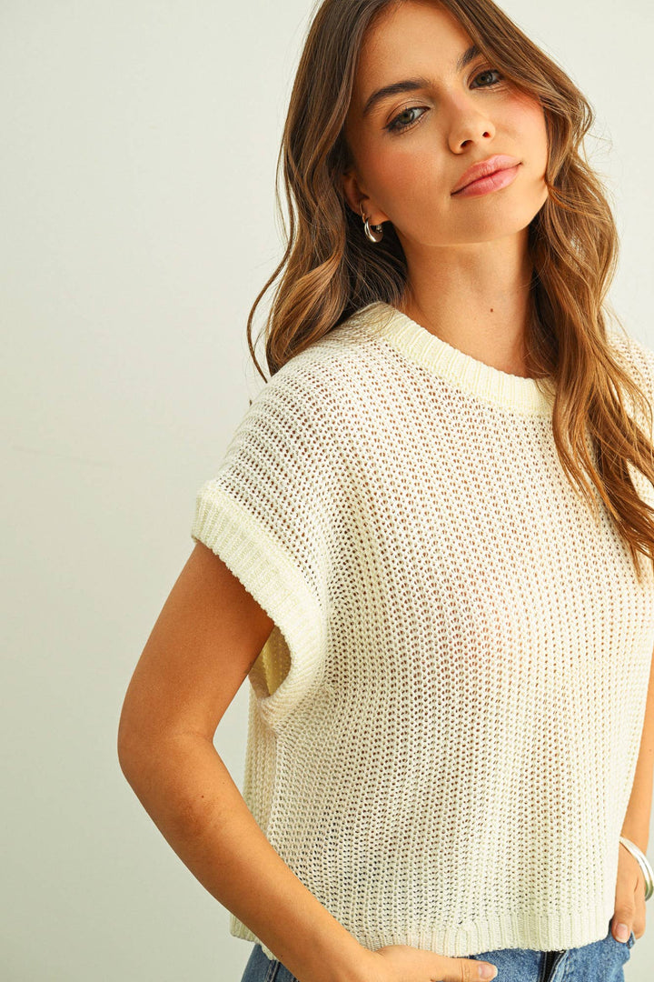 DOLMAN SLEEVE KNITTED TOP