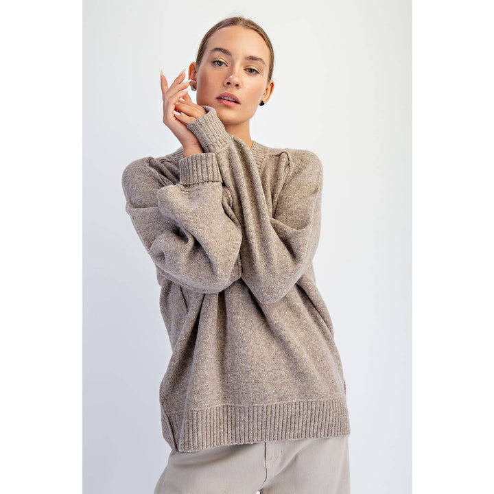 OVERSIZED V NECK SWEATER