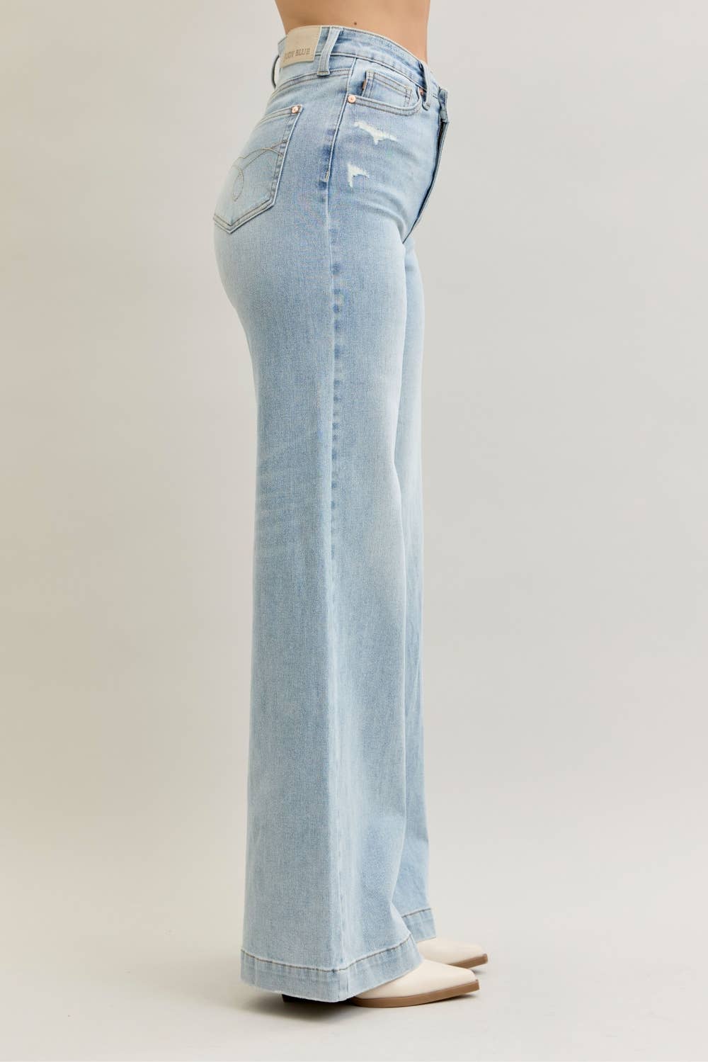 Judy Blue HW Criss-Cross Wide Leg